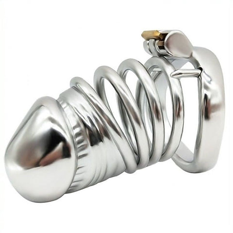 Adjustable Stainless Steel Chastity Device by BDStyle - Male Chastity