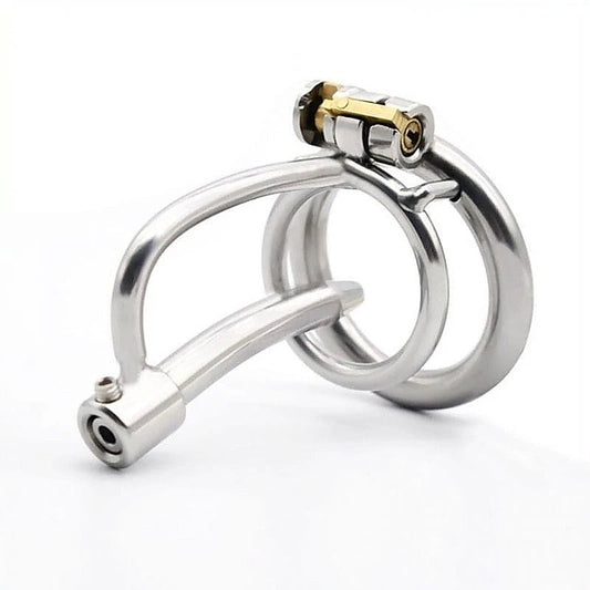 Metal Cum Thru Birdlock Cage by BDStyle - Male Chastity