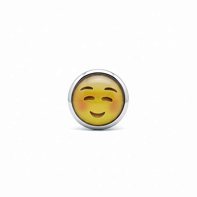 Premium Smiling Face Steel Anal Plug by BDStyle - Steel Sex Toys