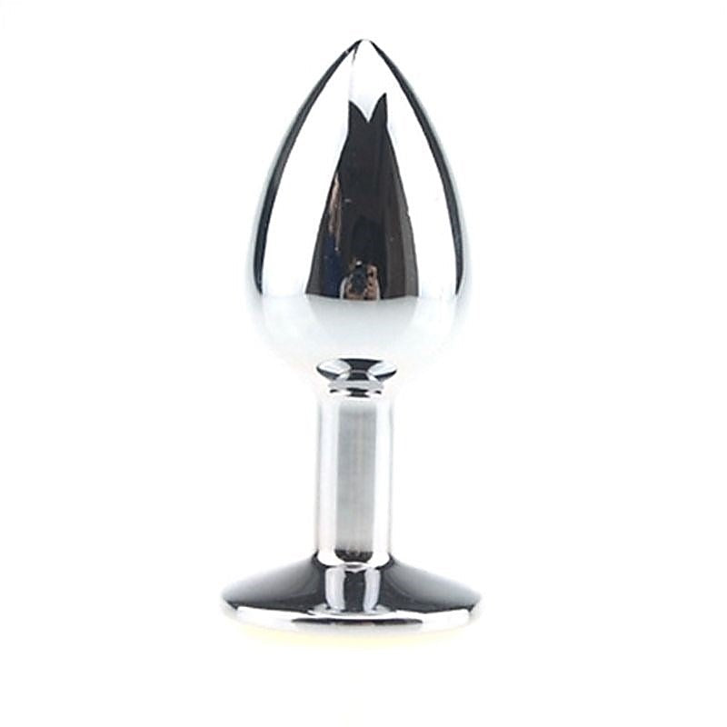 Premium Smiling Face Steel Anal Plug by BDStyle - Steel Sex Toys