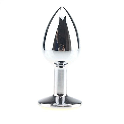 Premium Smiling Face Steel Anal Plug by BDStyle - Steel Sex Toys