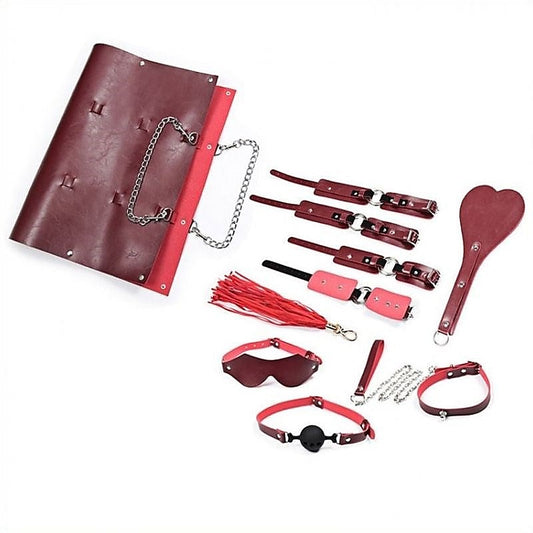 Shoulder Bag 8-Piece Bondage Essentials by BDStyle - Bondage Kits