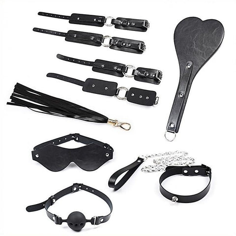 Shoulder Bag 8-Piece Bondage Essentials by BDStyle - Bondage Kits