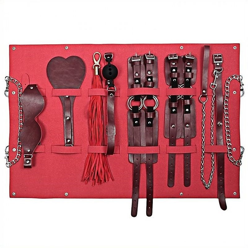 Shoulder Bag 8-Piece Bondage Essentials by BDStyle - Bondage Kits