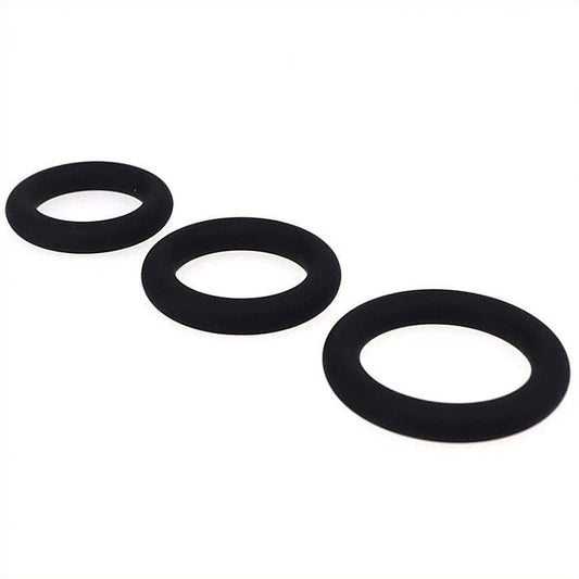 Silicone Stretchy Cock Ring Set by BDStyle - Cock Rings