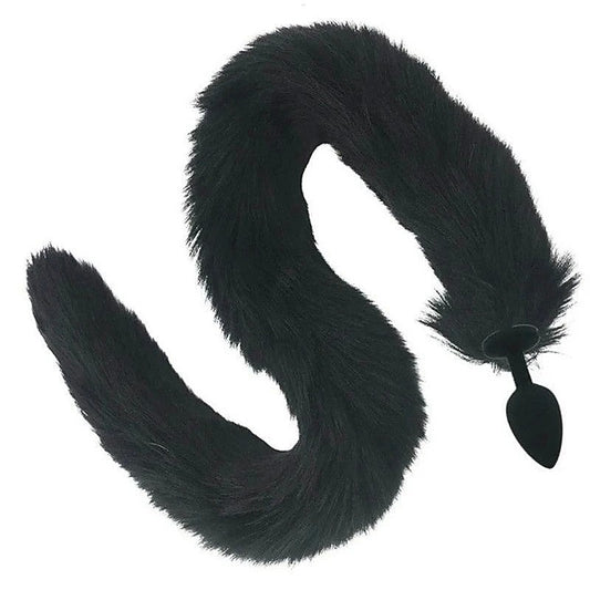 Silicone Anal Faux Fox Tail Plug by BDStyle - Butt Plugs