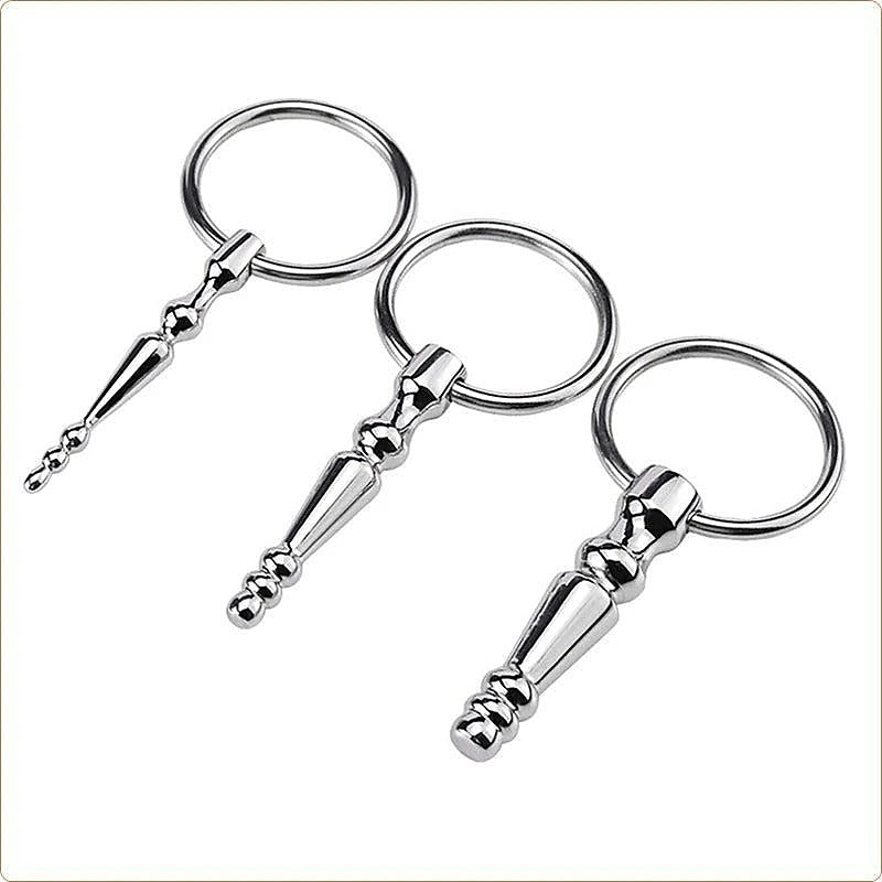 Premium Steel Penis Plug With Ring by BDStyle - Penis Plugs
