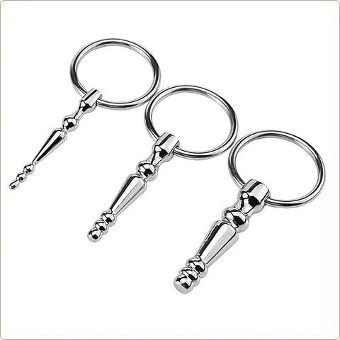 Premium Steel Penis Plug With Ring by BDStyle - Penis Plugs
