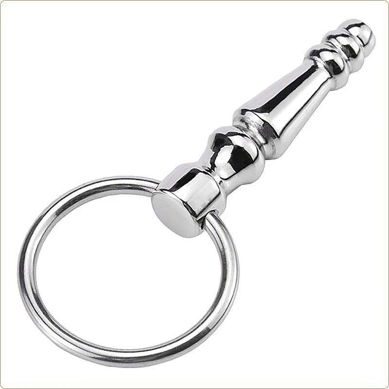 Premium Steel Penis Plug With Ring by BDStyle - Penis Plugs