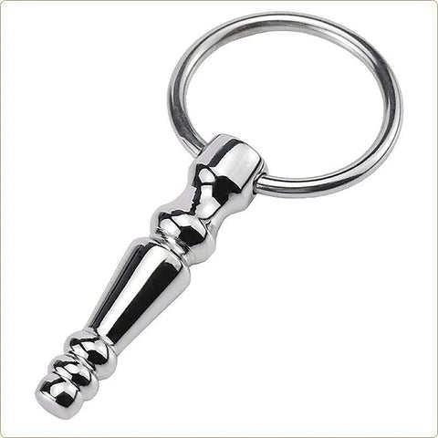 Premium Steel Penis Plug With Ring by BDStyle - Penis Plugs