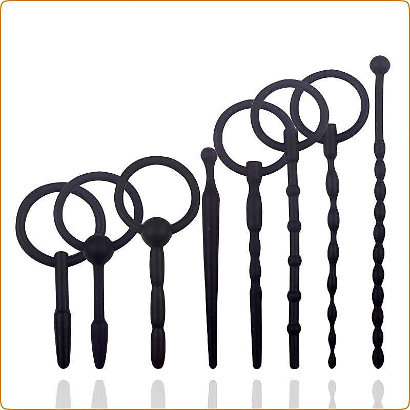 Silicone 8 Pcs Penis Plug Kit by BDStyle - Penis Plugs