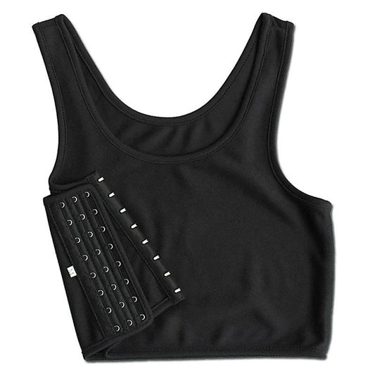 Crop Top Chest Binder Black by BDStyle - Bras and Bra Sets