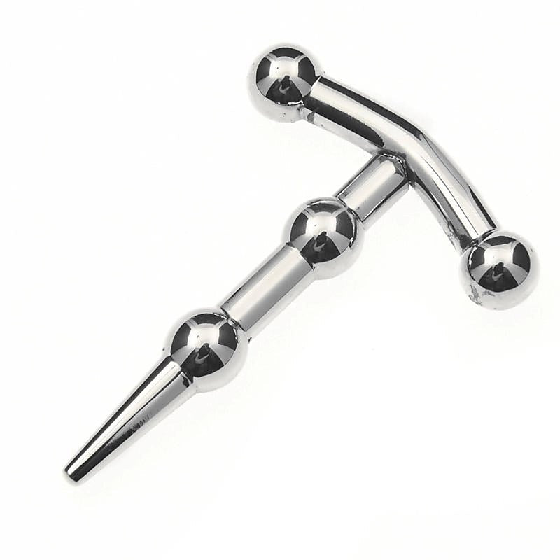 Premium Dual Bead Pleasure Plug by BDStyle - Penis Plugs