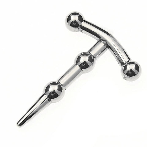 Premium Dual Bead Pleasure Plug by BDStyle - Penis Plugs
