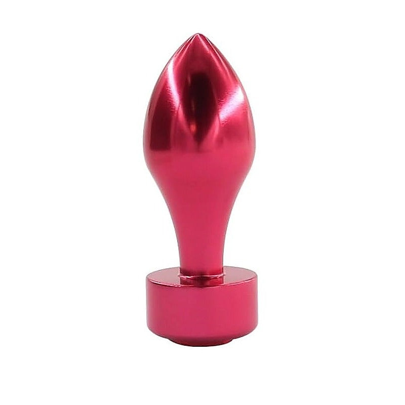 Aluminium Butt Plug with Red Diamonte by BDStyle - Non-Realistic Dildos