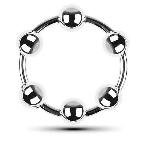 Glans Ring with 6 Balls by BDStyle - Cock Rings
