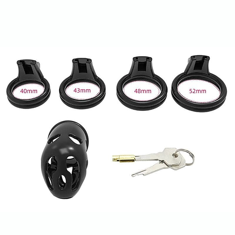 Premium Curved Ghost Chastity Cage by BDStyle - Male Chastity