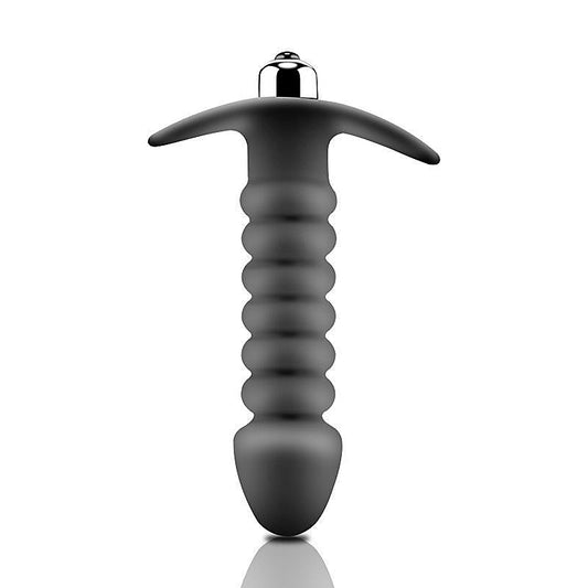 Vibrating Ribbed Butt Plug by BDStyle - Anal Beads and Balls