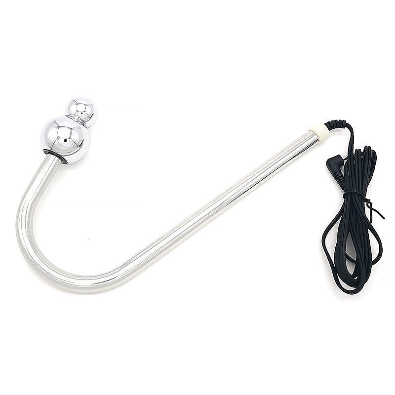 Bipolar Metal Electric Shock Anal Hook by BDStyle - Electro Sex