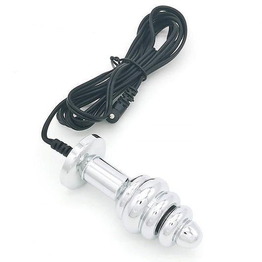 Bipolar Metal Electric Shock Butt Plug - A by BDStyle - Electro Sex