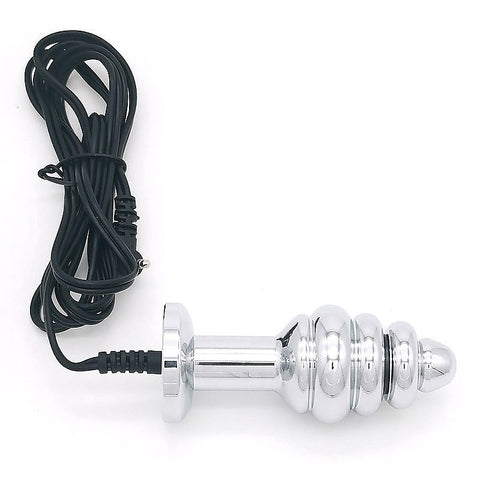 Bipolar Metal Electric Shock Butt Plug by BDStyle - Electro Sex