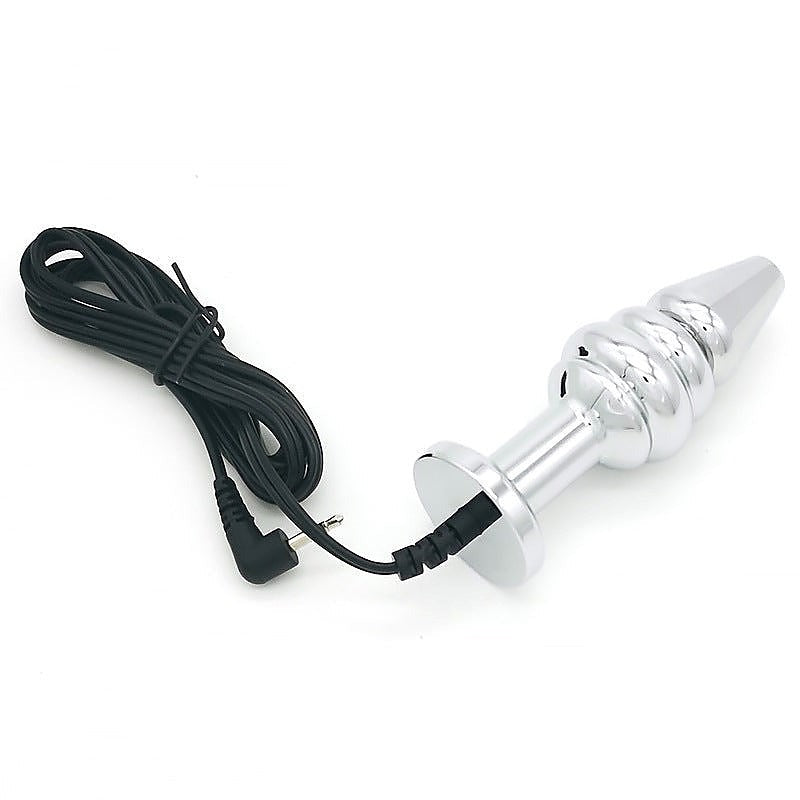 Bipolar Metal Electric Shock Butt Plug by BDStyle - Electro Sex