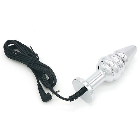 Bipolar Metal Electric Shock Butt Plug by BDStyle - Electro Sex