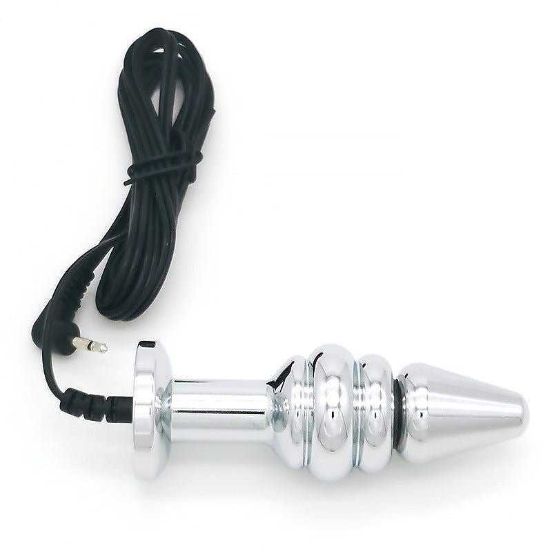 Bipolar Metal Electric Shock Butt Plug by BDStyle - Electro Sex