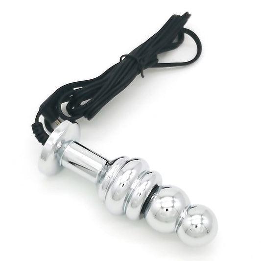 Bipolar Metal Electric Shock Butt Plug - C by BDStyle - Electro Sex