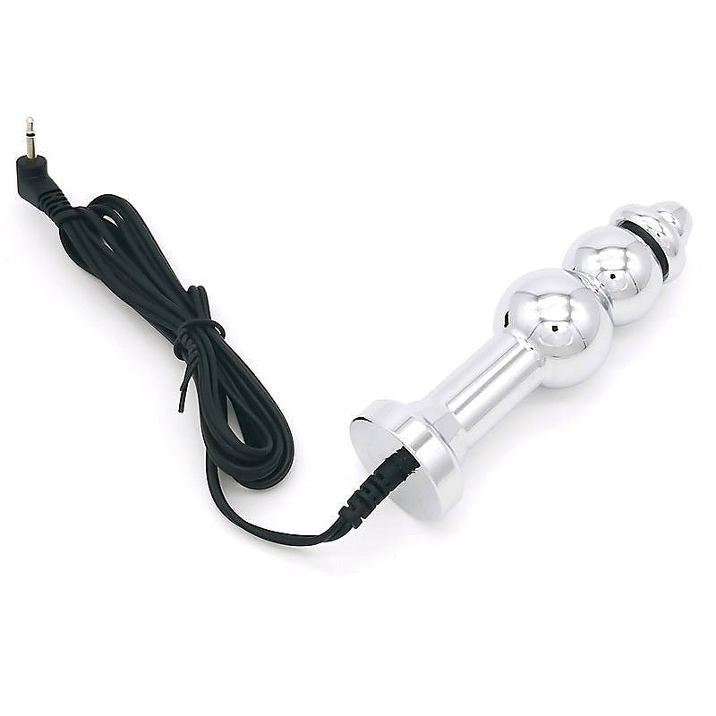 Bipolar Metal Electric Shock Butt Plug by BDStyle - Electro Sex