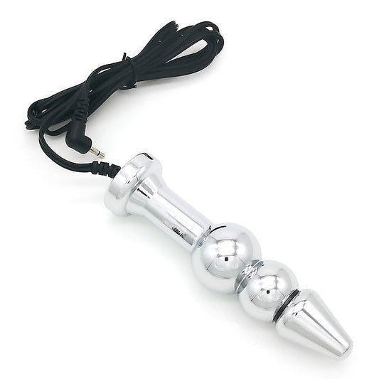 Bipolar Metal Electric Shock Butt Plug - E by BDStyle - Electro Sex