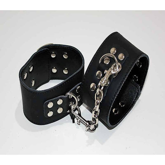 Leather Wrist/Ankle Restraints Studs by BDStyle - Cuffs and Restraints