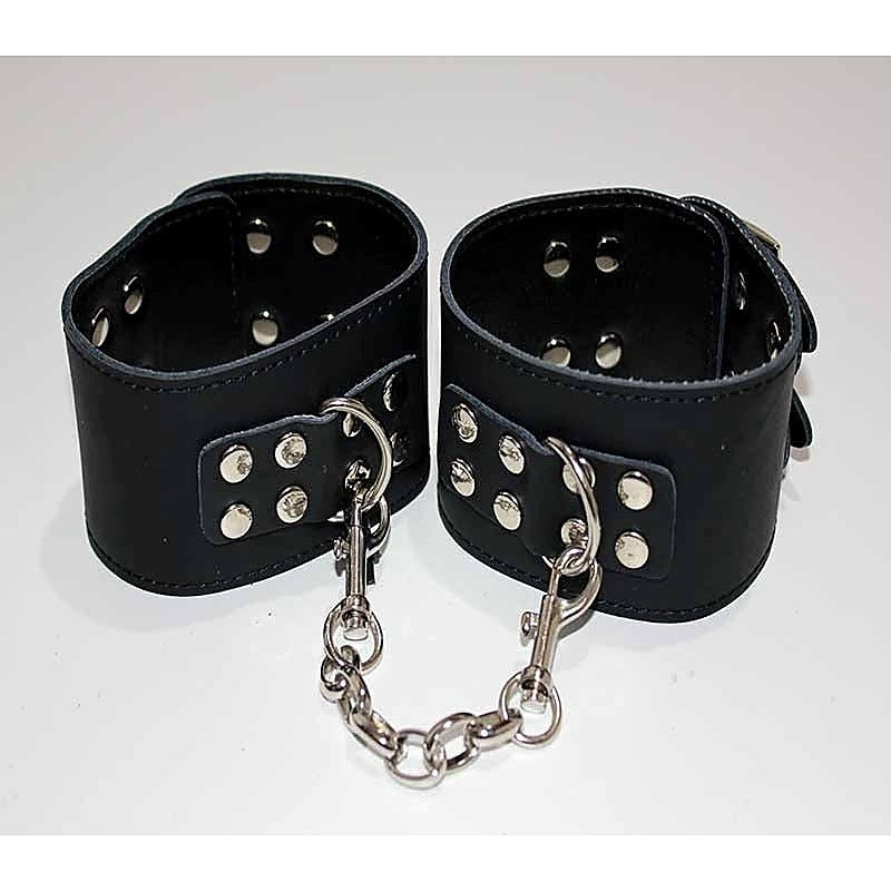 Leather Wrist/Ankle Restraints Studs by BDStyle - Cuffs and Restraints