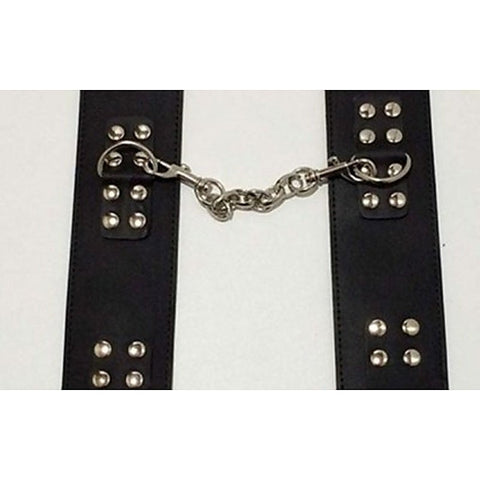 MG Leather Wrist/Ankle Cuffs with Buckle by BDStyle - Cuffs and Restraints