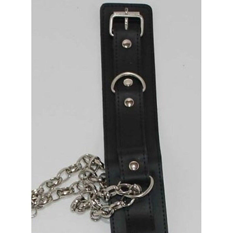 Neck & Wrist Restraints on Connecting Chain by BDStyle - Cuffs and Restraints