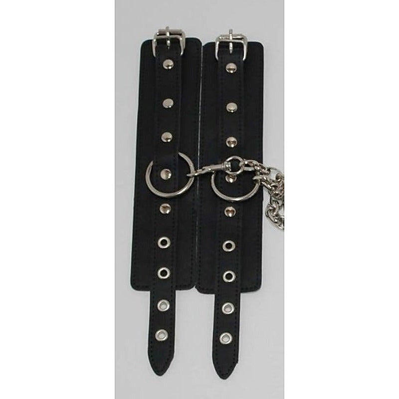 Neck & Wrist Restraints on Connecting Chain by BDStyle - Cuffs and Restraints