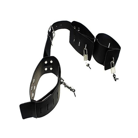 BDSM Gear Leather Cuffs & Collar by BDStyle - Cuffs and Restraints
