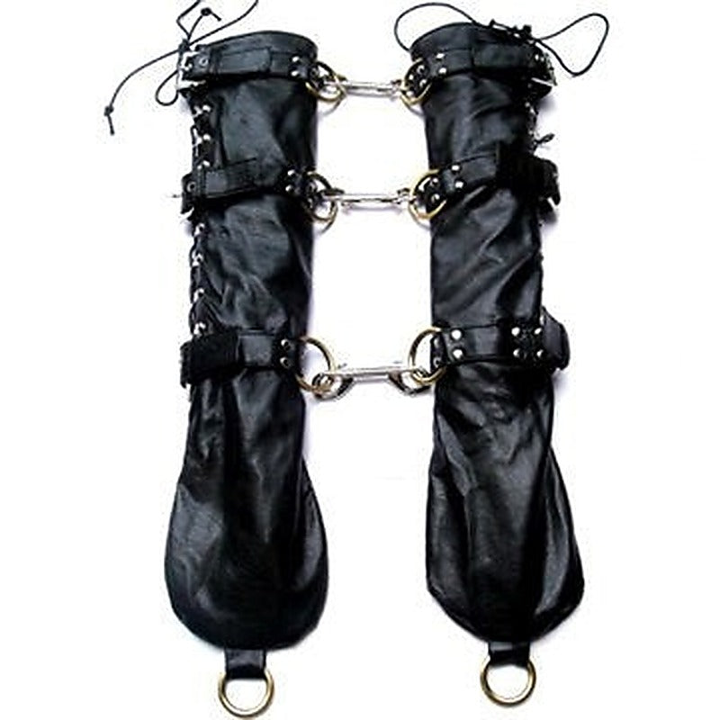 Bondage Leather Opera Gloves by BDStyle - Wigs and Gloves
