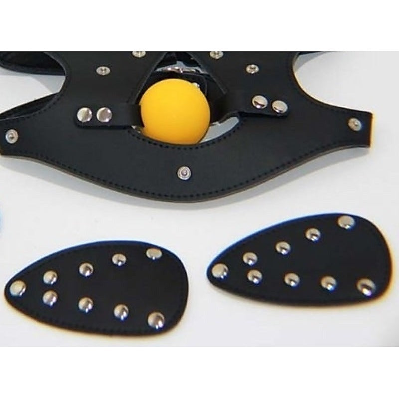 Bondage Mask with Blindfold and Ball Gag by BDStyle - Bondage Gags and Bits