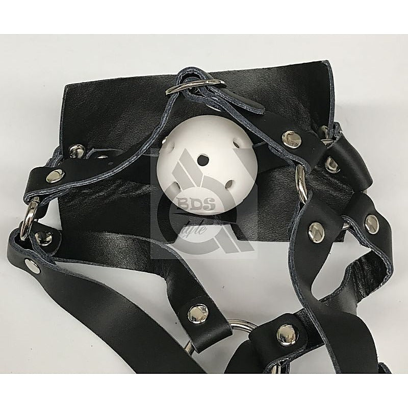 Muzzle Bondage Ball Gag Head Harness by BDStyle - Bondage Gags and Bits