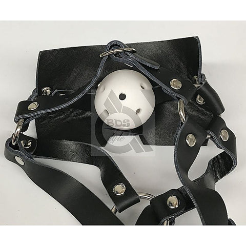 Muzzle Bondage Ball Gag Head Harness by BDStyle - Bondage Gags and Bits