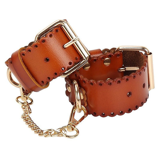 Adjustable Real Leather Handcuffs by BDStyle - Cuffs and Restraints