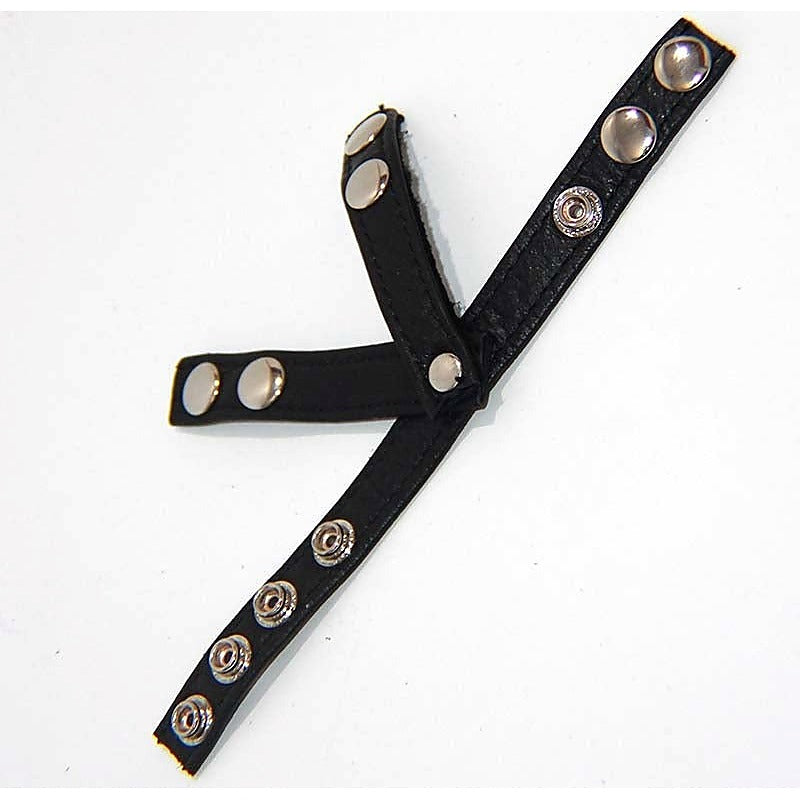 BDStyle Strict Leather Testicle & Cock Harness Adjustable BDSM Restraint - Male Chastity