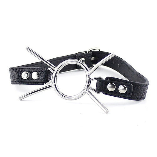 Grained Leather Spider Mouth Gag by BDStyle - Bondage Gags and Bits