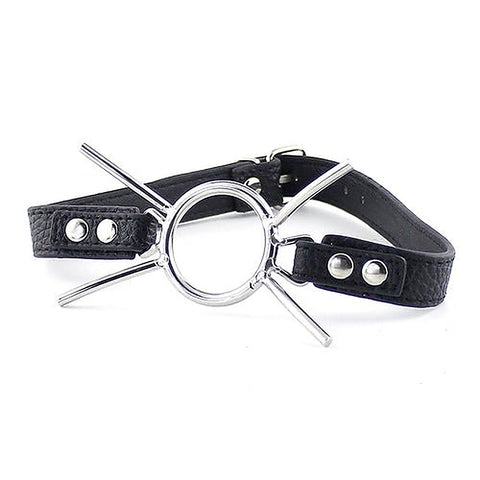 Grained Leather Spider Mouth Gag by BDStyle - Bondage Gags and Bits