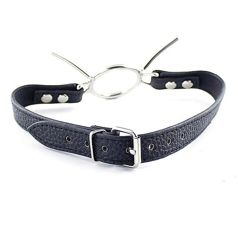 Grained Leather Spider Mouth Gag by BDStyle - Bondage Gags and Bits