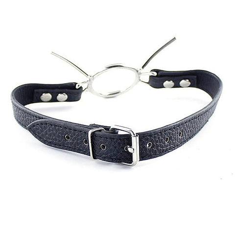 Grained Leather Spider Mouth Gag by BDStyle - Bondage Gags and Bits