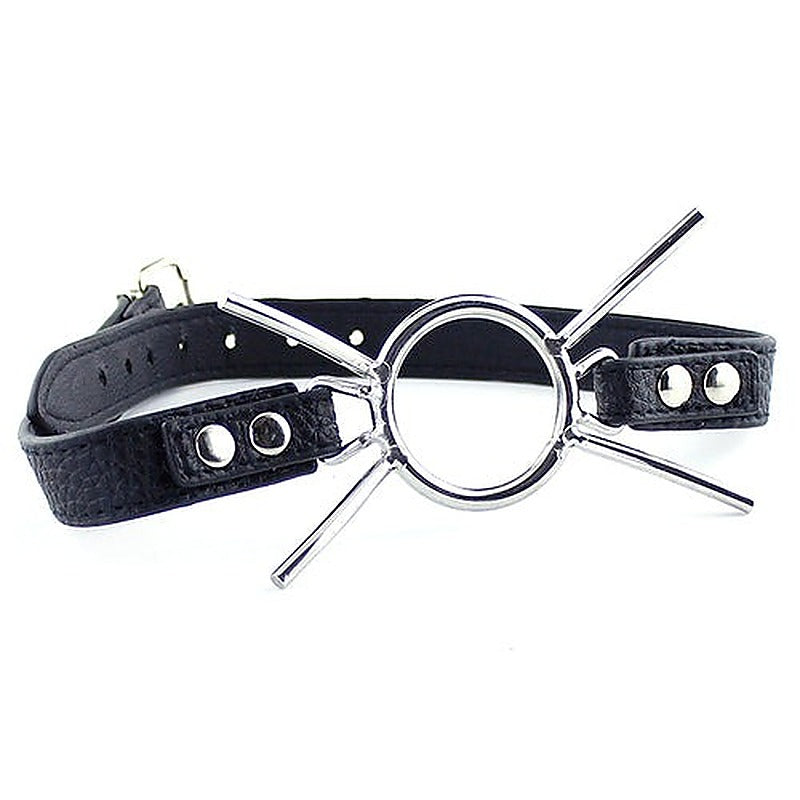 Grained Leather Spider Mouth Gag by BDStyle - Bondage Gags and Bits