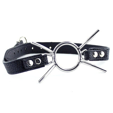 Grained Leather Spider Mouth Gag by BDStyle - Bondage Gags and Bits