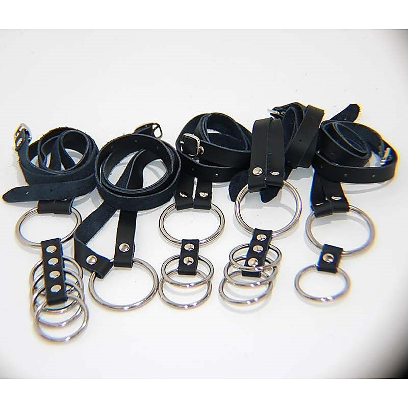 BDStyle Gates of Hell Harness 5 Rings Cock Ring Set - Cock Rings